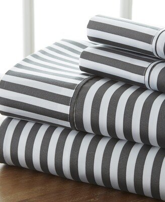 Closeout! The Timeless Classics by Home Collection Premium Ultra Soft Pattern 4 Piece Bed Sheet Set - Cal King