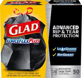 Glad ForceFlexPlus Drawstring Large Trash Bags-AA