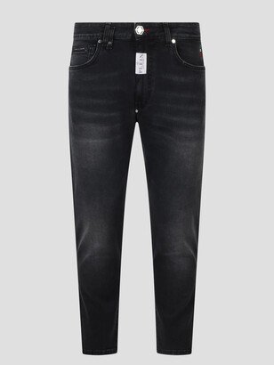 Super Slim Black Washed Denim Jeans