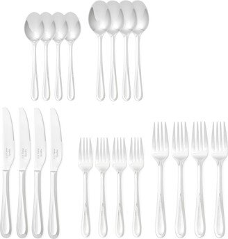 Kit Kemp for Spode Scoop 18/10 Stainless Steel 20 Piece Cutlery Set, Service for 4