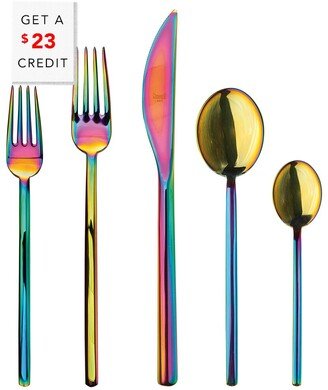 5Pc Flatware Set With $23 Credit
