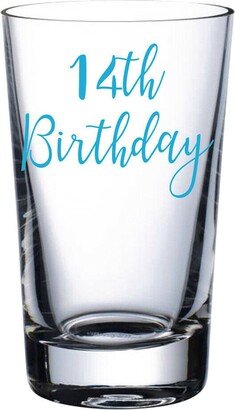 14Th Birthday - Vinyl Sticker Decal Transfer Label For Glasses, Mugs, Gift Bags. Happy Birthday, Celebrate, Party. Teenager Age