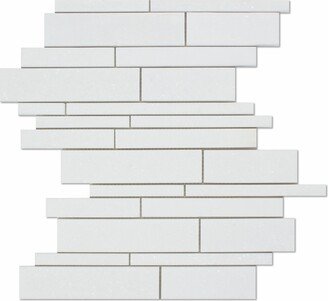 Thassos White Marble Polished Random Strip Mosaic Tile