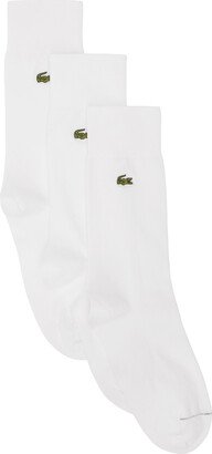 Three-Pack White High-Cut Socks