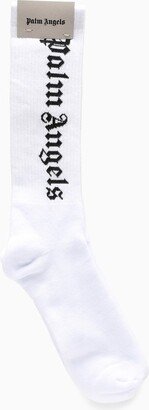 White logoed socks