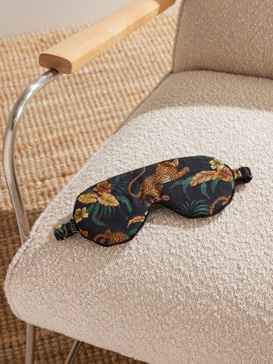 Printed Cotton-Twill Eye Mask