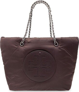 Ella Logo Patch Padded Tote Bag