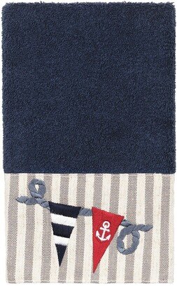 Ethan Embellished Hand Towel - Midnight Blue