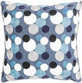 Mackenzie-Childs Boathouse Dot Outdoor Throw Pillow, 20 x 20