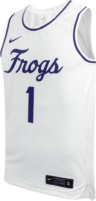 TCU Men's College Basketball Replica Jersey in White