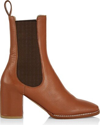 Taryn 70MM Leather Chelsea Booties