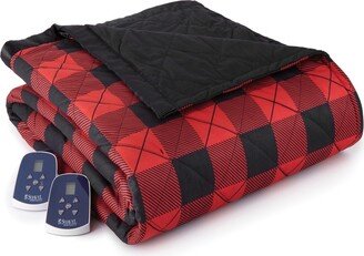 Shavel Micro Flannel 7 Layers of Warmth Queen Electric Blanket