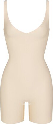 Skims Body Unlined Plunge Mid Thigh Bodysuit | Sand