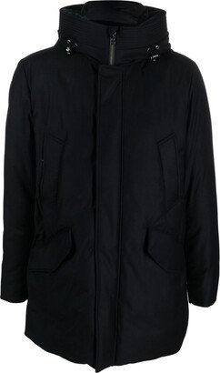 Hooded High-Neck Parka