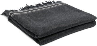 Monili-trim fringed blanket