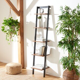 Allaire 5-Tier Leaning Etagere Bookcase - 16.9 W x 14 L x 76 H