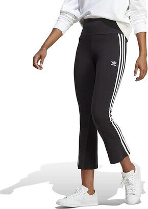 Adicolor Classic 3-Stripes 7/8 Flare Leggings (Black) Women's Clothing