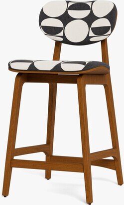 Scandinavian Counter Stool Jonathan Adler Vallauris Black & Cream