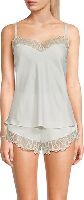 2-Piece Gabby Lace Cami Top & Shorts Set