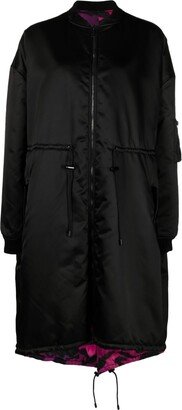 Drawstring-Waist Oversized Coat