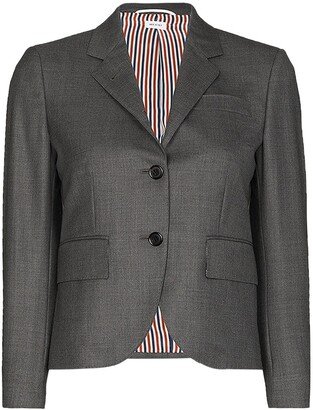 Single-Breasted Wool Blazer-AY