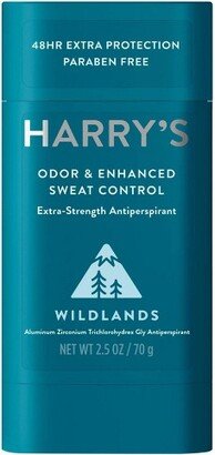 Harry's Wildlands Extra-Strength Antiperspirant Stick for Men - Woodsy Scent - 2.5oz