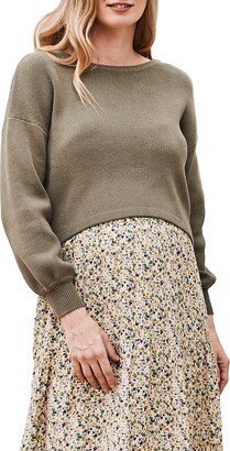 Sylvie Cotton Maternity Sweater