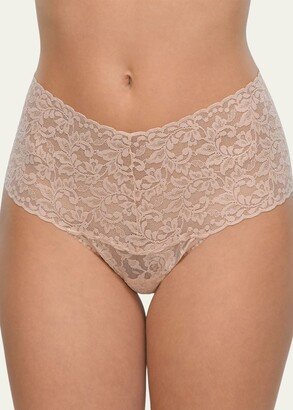 Retro Signature Lace Thong