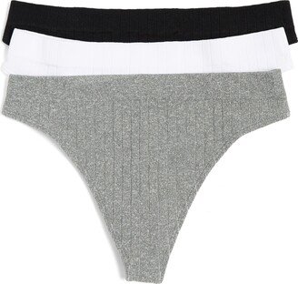 Stevie Textured Thongs - Pack of 3