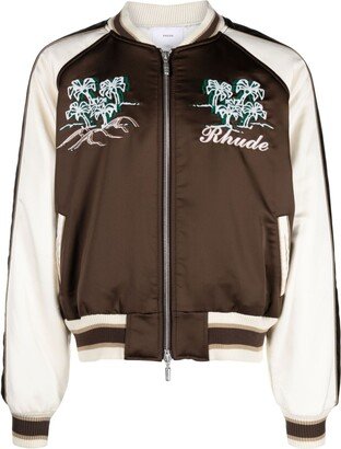 Souvenir embroidered bomber jacket