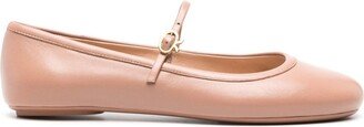 Carla leather ballerina shoes