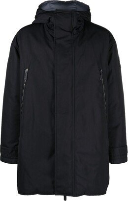 Logo-Embroidered Padded Coat-AA