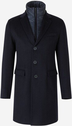 Single-Breasted Layered Coat-AA