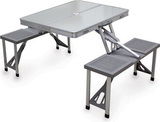 by Picnic Time Aluminum Portable Picnic Table with Seats