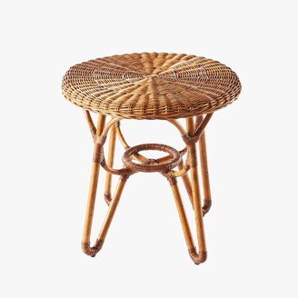 Posh Pollen Sadler Bodega Ratan Outdoor Patio End Table