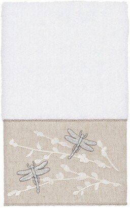 Braelyn Embellished Hand Towel - White