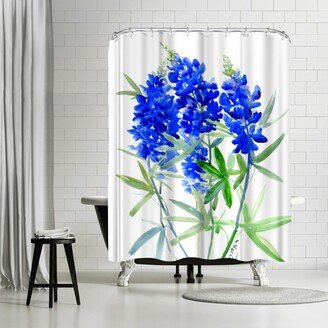 71 x 74 Shower Curtain, Texas Bluebonnets 1 by Suren Nersisyan