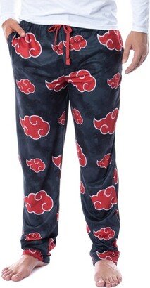 Seven Times Six Naruto Shippuden Mens' Akatsuki Clouds Pajama Sleep Lounge Pants (Small) Black