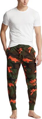 Rib Waistband Knit Sleepwear Joggers (Surplus Camo Pop Print) Men's Pajama