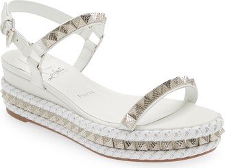 Pyraclou Glitter Espadrille Wedge Sandal