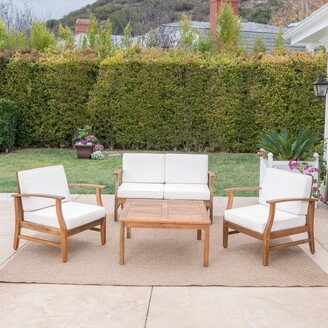 Perla Acacia 5-piece Chat Set with Cushions