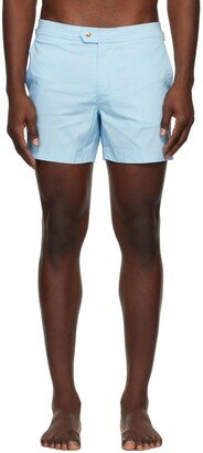 Blue Compact Poplin Swim Shorts