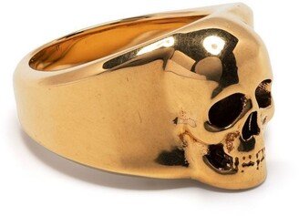 Polished-Effect Skull Ring