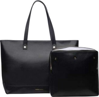 Modern Picnic Tote Black Pebble