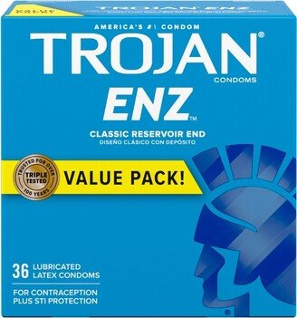 Trojan ENZ for Contraception and STI Protection Lubricated Condoms - 36ct