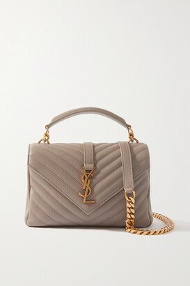 Cassandre Quilted Leather Tote - Gray