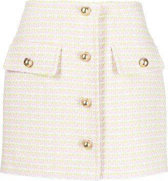 Button-Up Mini Skirt