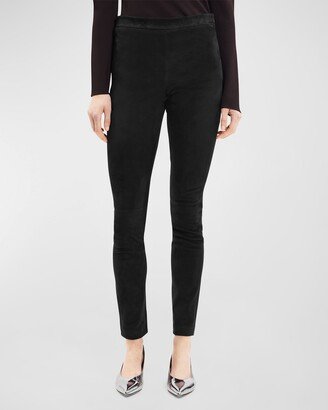 Adbelle High-Waist Suede Leggings