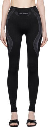 Black Jacquard Leggings-AA