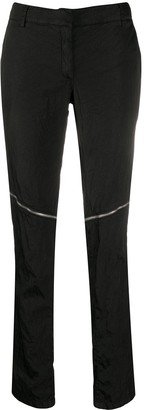 Front Zipped Skinny Trousers